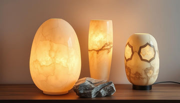 Is it better to make lamps with alabaster or marble?