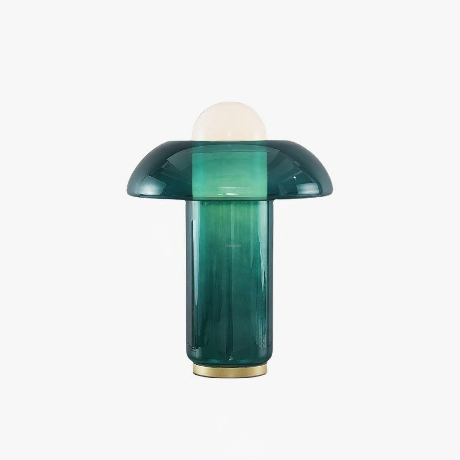 Glass Mushroom Table Lamp ∅ 11.8″