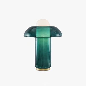 Lampe de table champignon en verre ∅ 11,8″ 