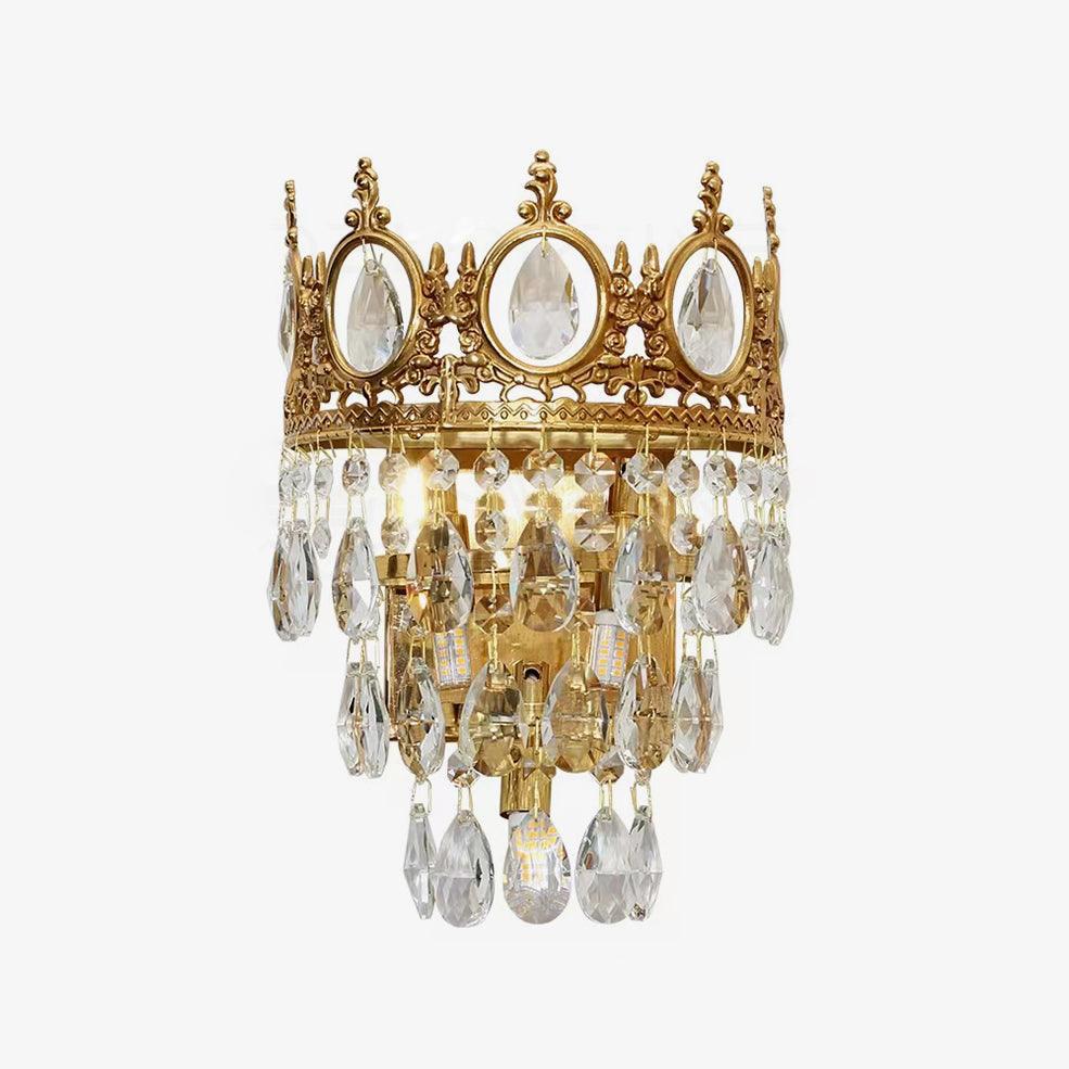 Vintage Crystal  Wall Sconce