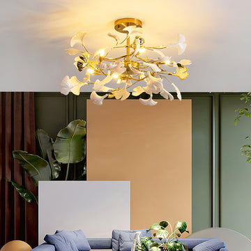 Lampadario Gingko stile L