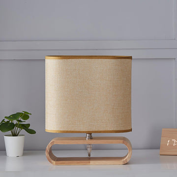 Moti Wood Table Lamp  ∅ 9.8″