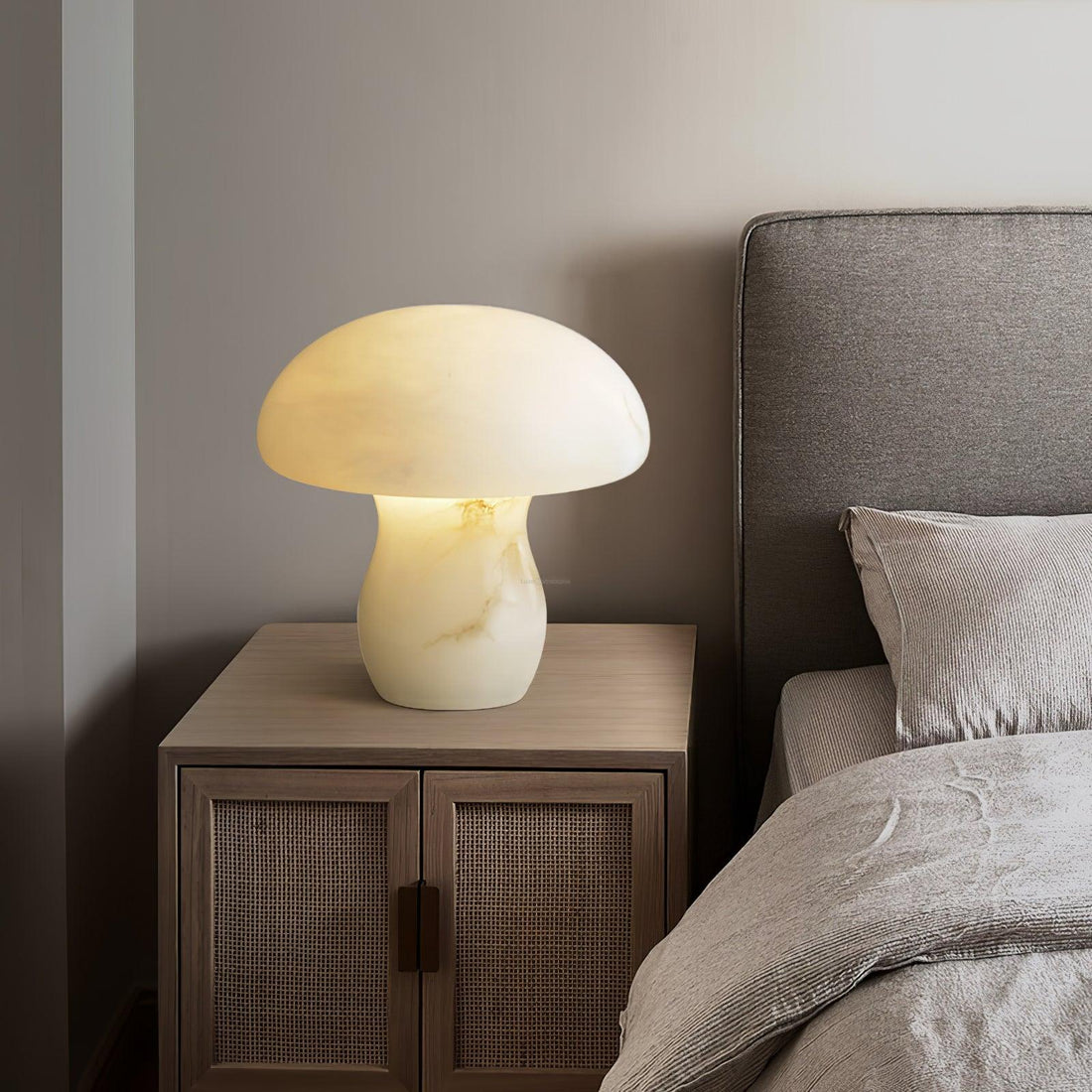 Marble Mushroom Table Lamp