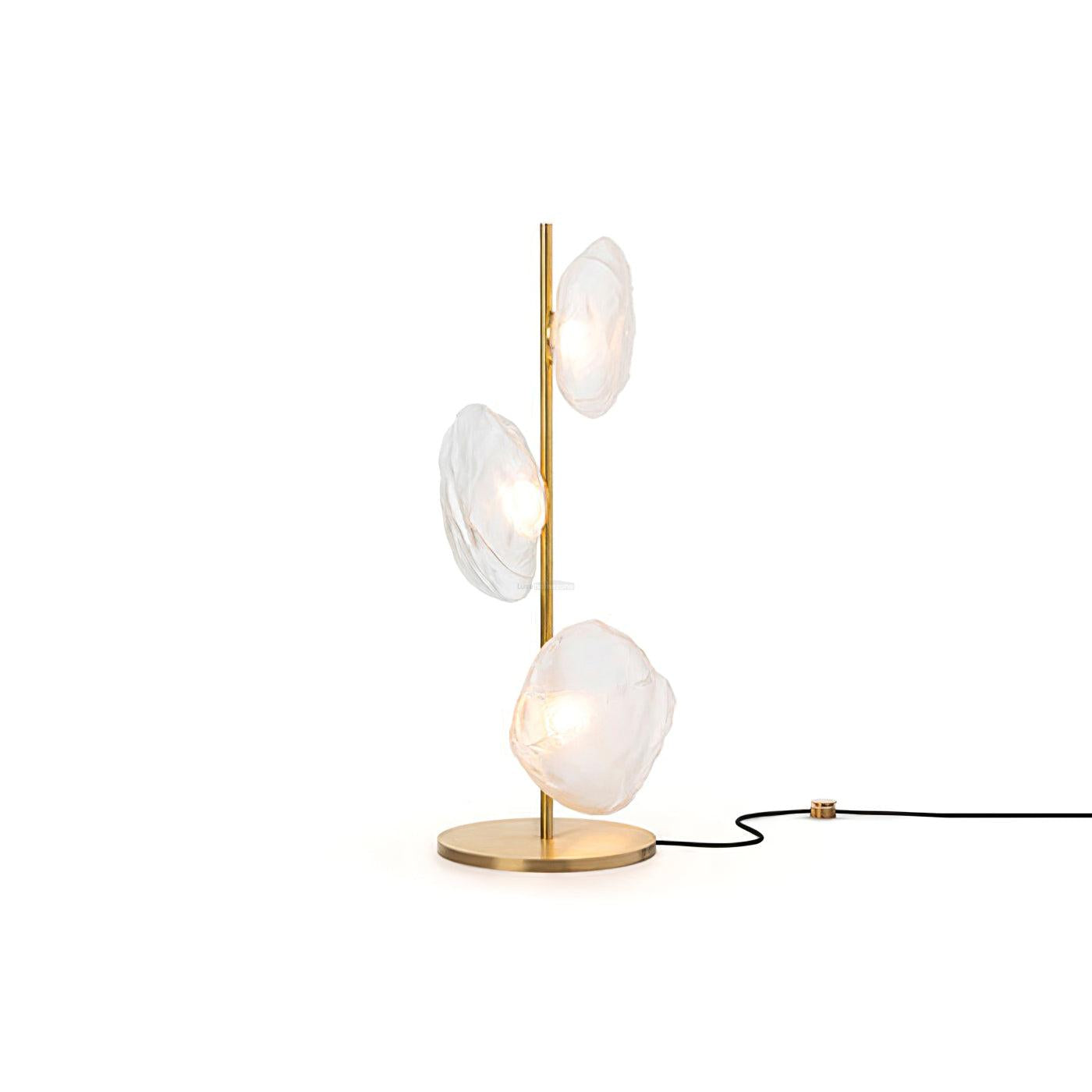 Glass Petals Table Lamp ∅ 13.8″