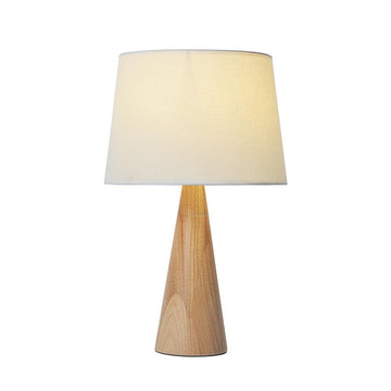 Wooden Vase Table Lamp ∅ 9.8″