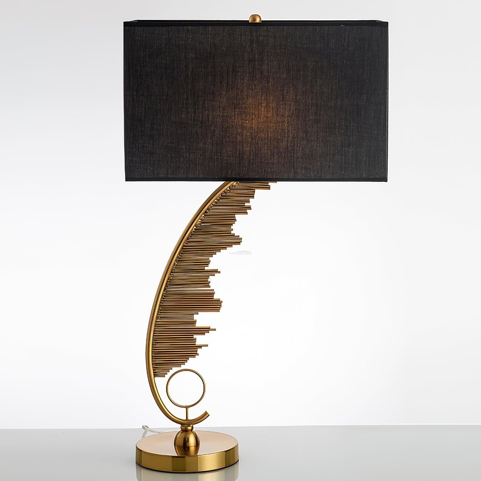 Sculptural Table Lamp ∅ 14.9″