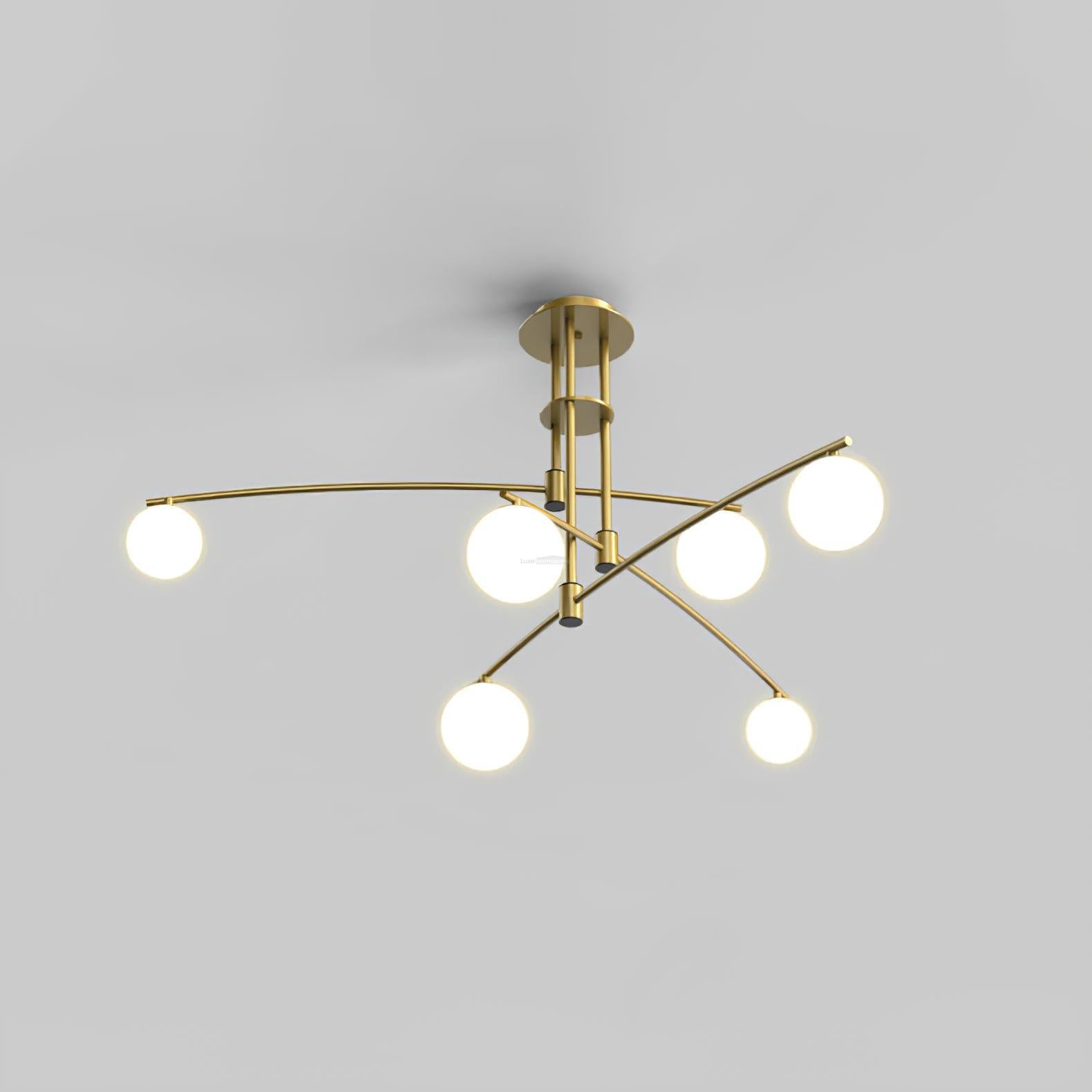 Modern Long Arm Chandelier with 6/9 heads