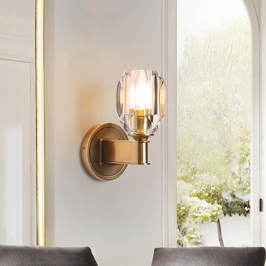 Diamond Crystal Wall Sconce