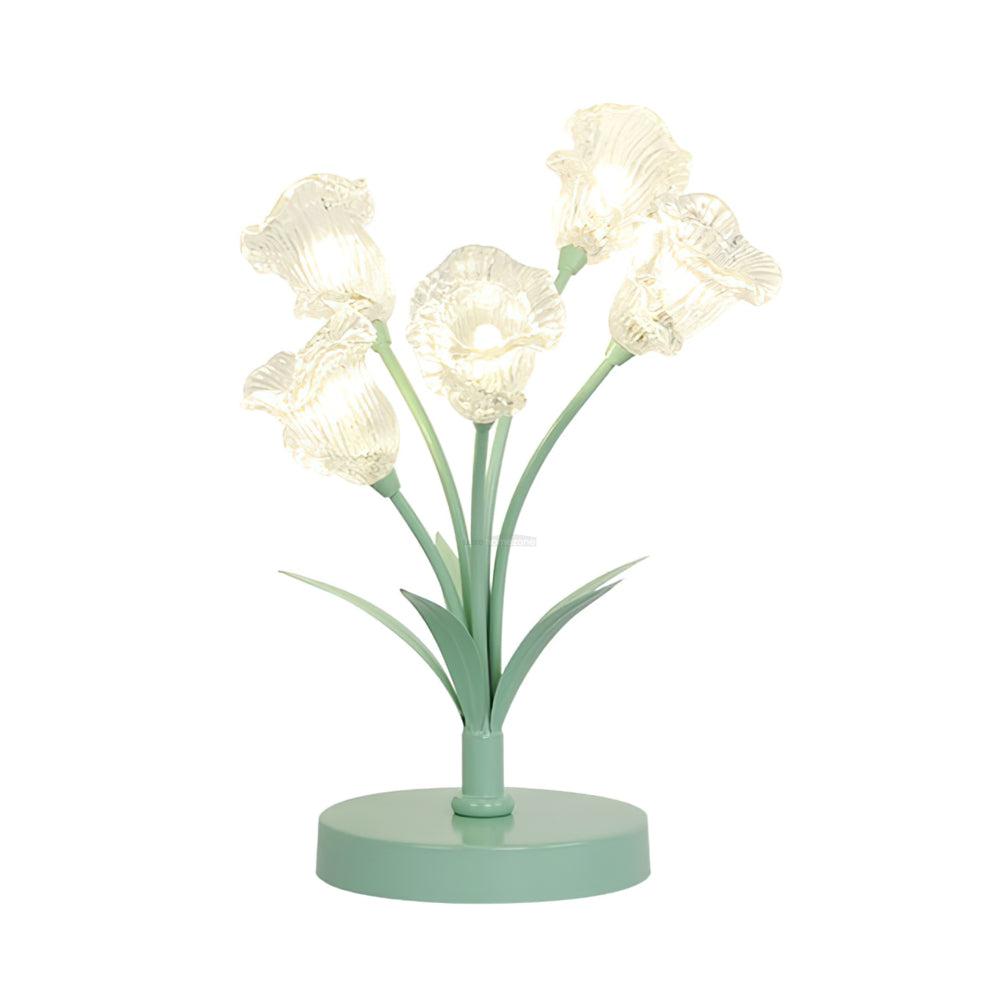 Lampada da tavolo a forma di fiore di tulipano con 3/5 teste