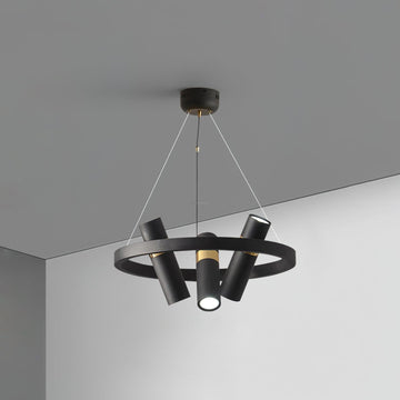 Black Mutil Pipe Chandelier with 3/6/9 heads