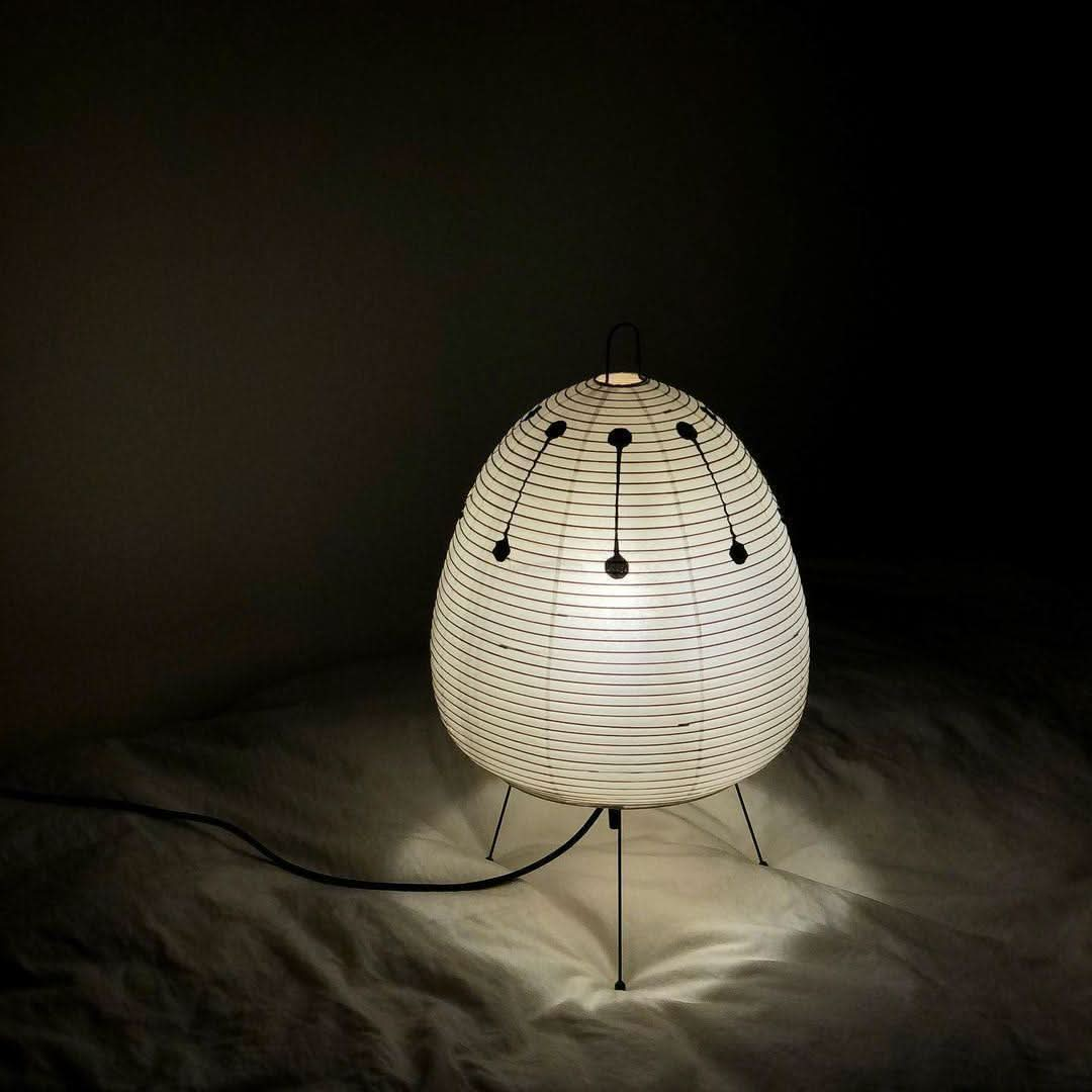 Akari Paper Round Table Lamp - Luxehomezone