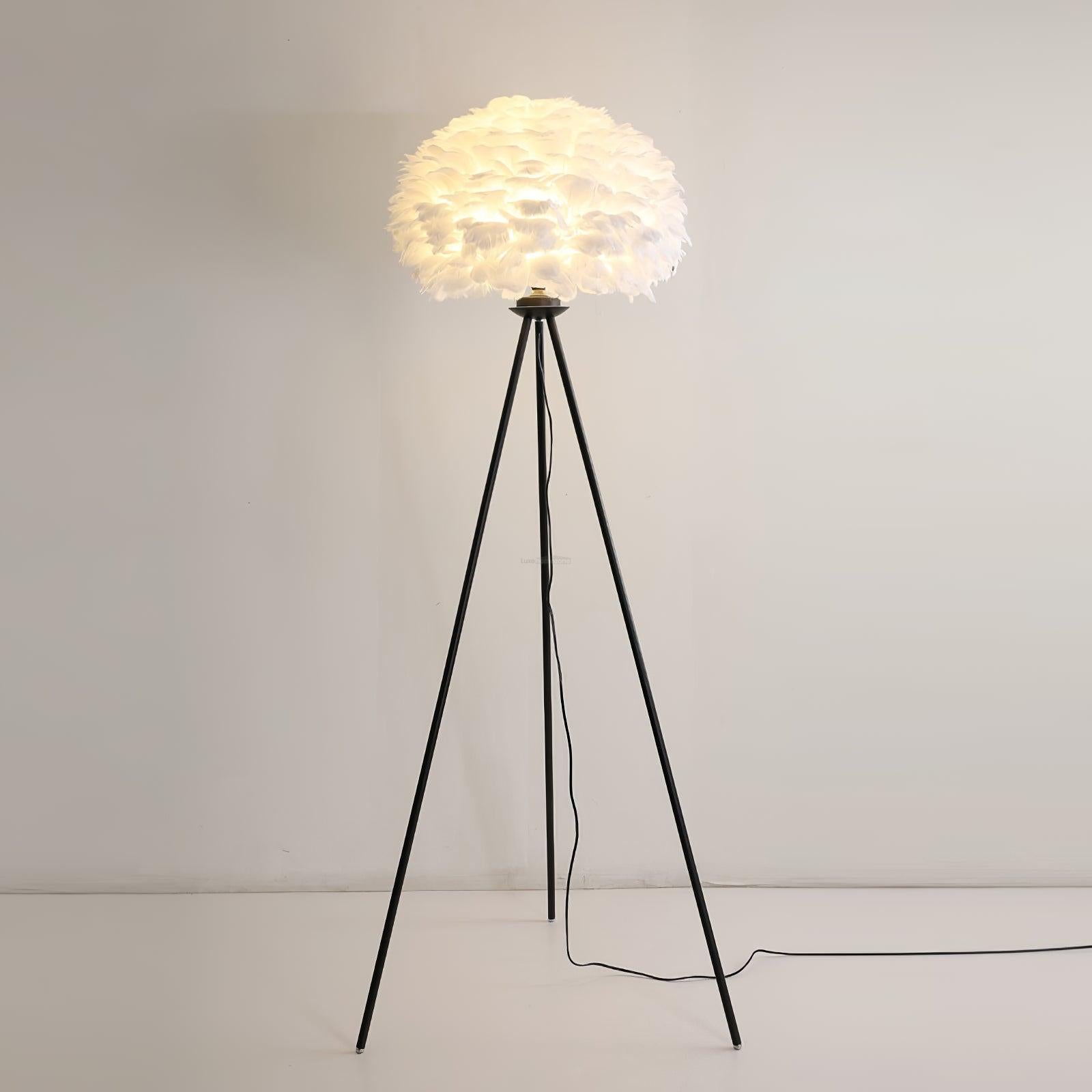 Eos Feather Floor Lamp  ∅ 19.6″