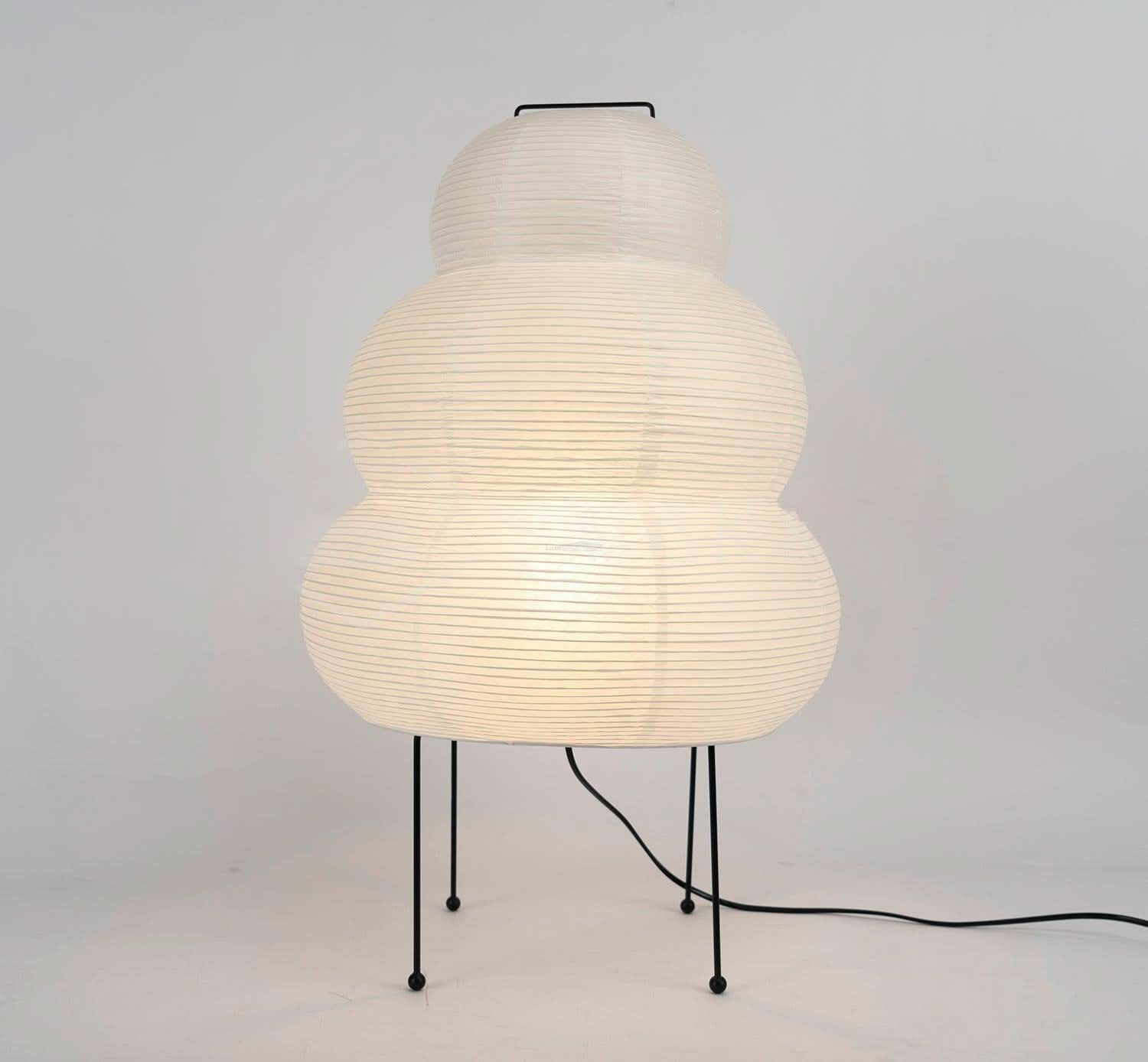 Akari Paper Round Table Lamp - Luxehomezone