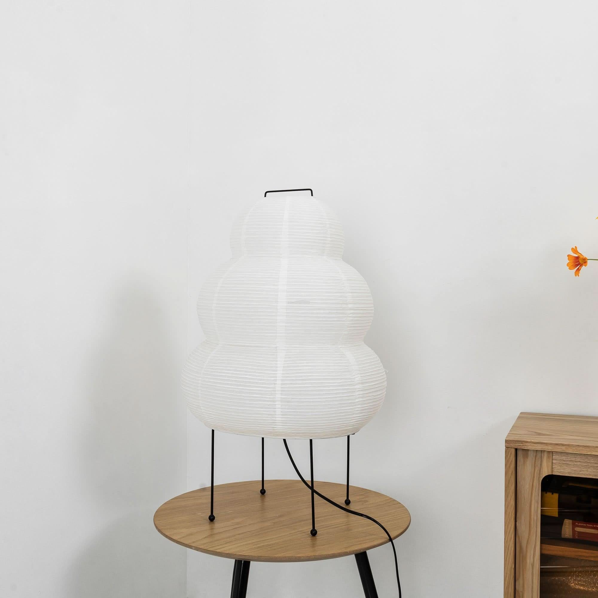 Akari Paper Round Table Lamp - Luxehomezone