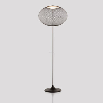 Metalowa lampa podłogowa z siatki ∅ 19,7″