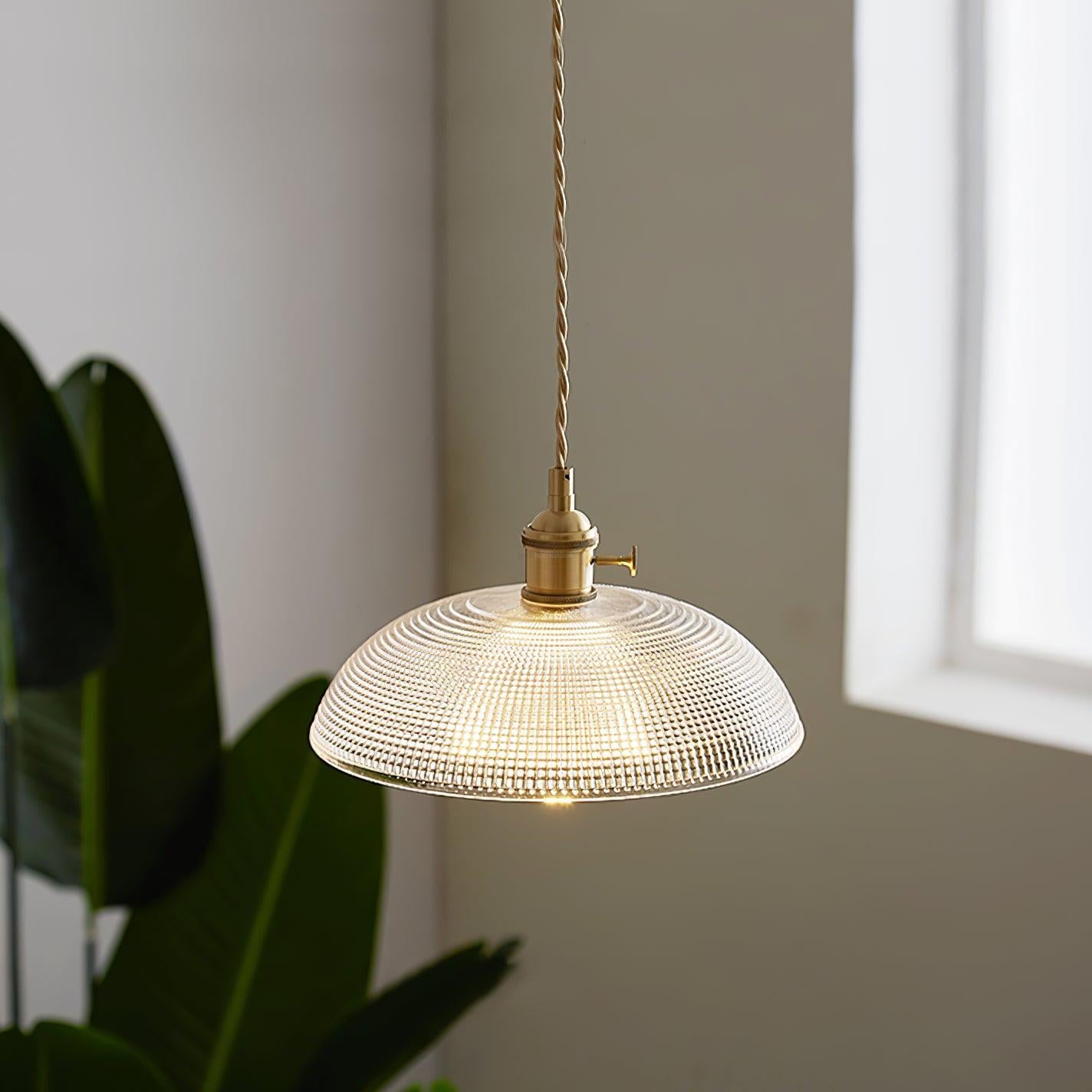 Ribbed Spiral Pendant