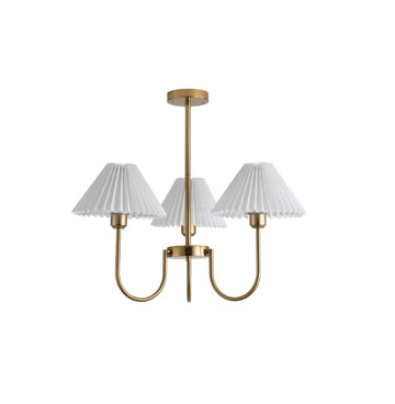 Lenore Pleated Chandelier with 3/4/5/6 heads