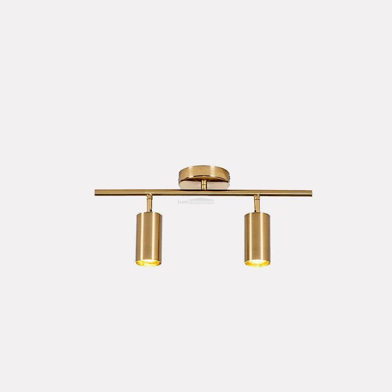 Cylinder Brass Series Ceiling Lamp with 1/2/3/4 heads