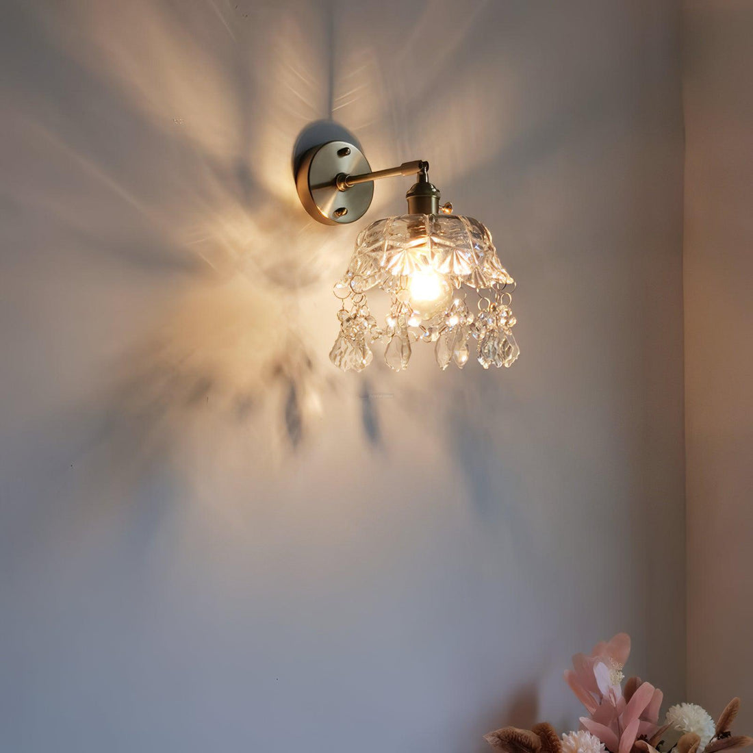 French Crystal Tassel Wall Sconce