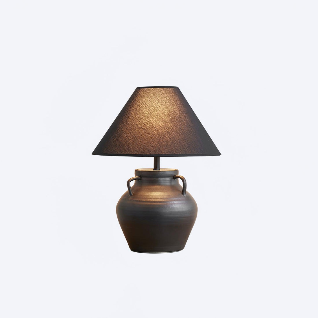 Alte Weintopf-Tischlampe ∅ 15,7″