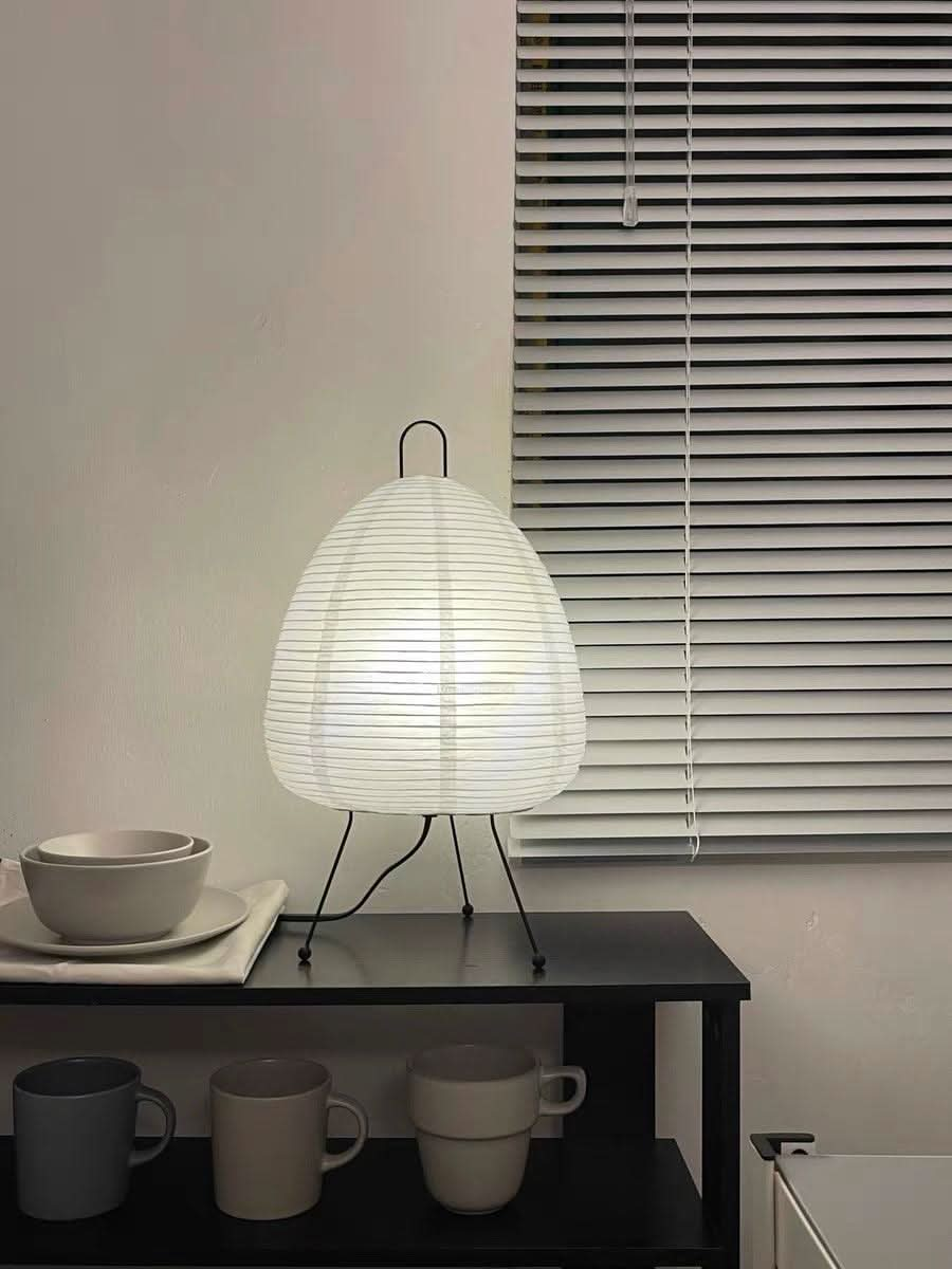 Akari Paper Round Table Lamp - Luxehomezone