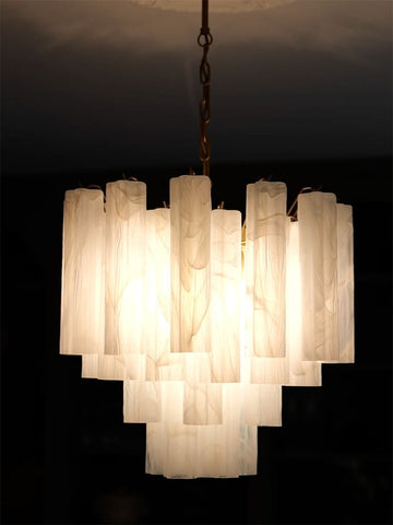 Murano Chandelier – 36 tubes – Alabaster white