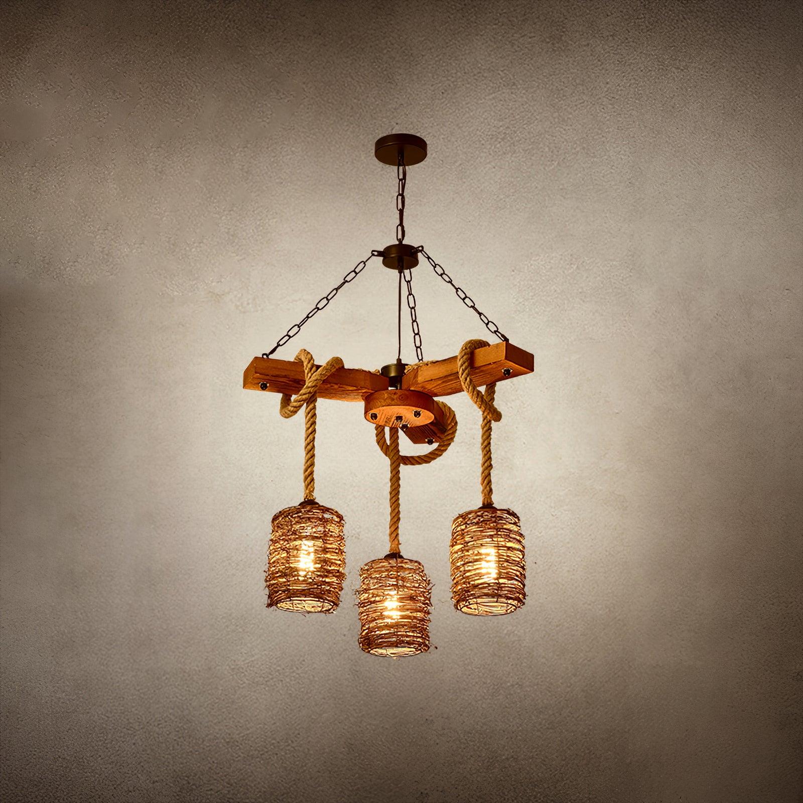 Vintage Farmhouse Chandelier with 3/6/8 heads