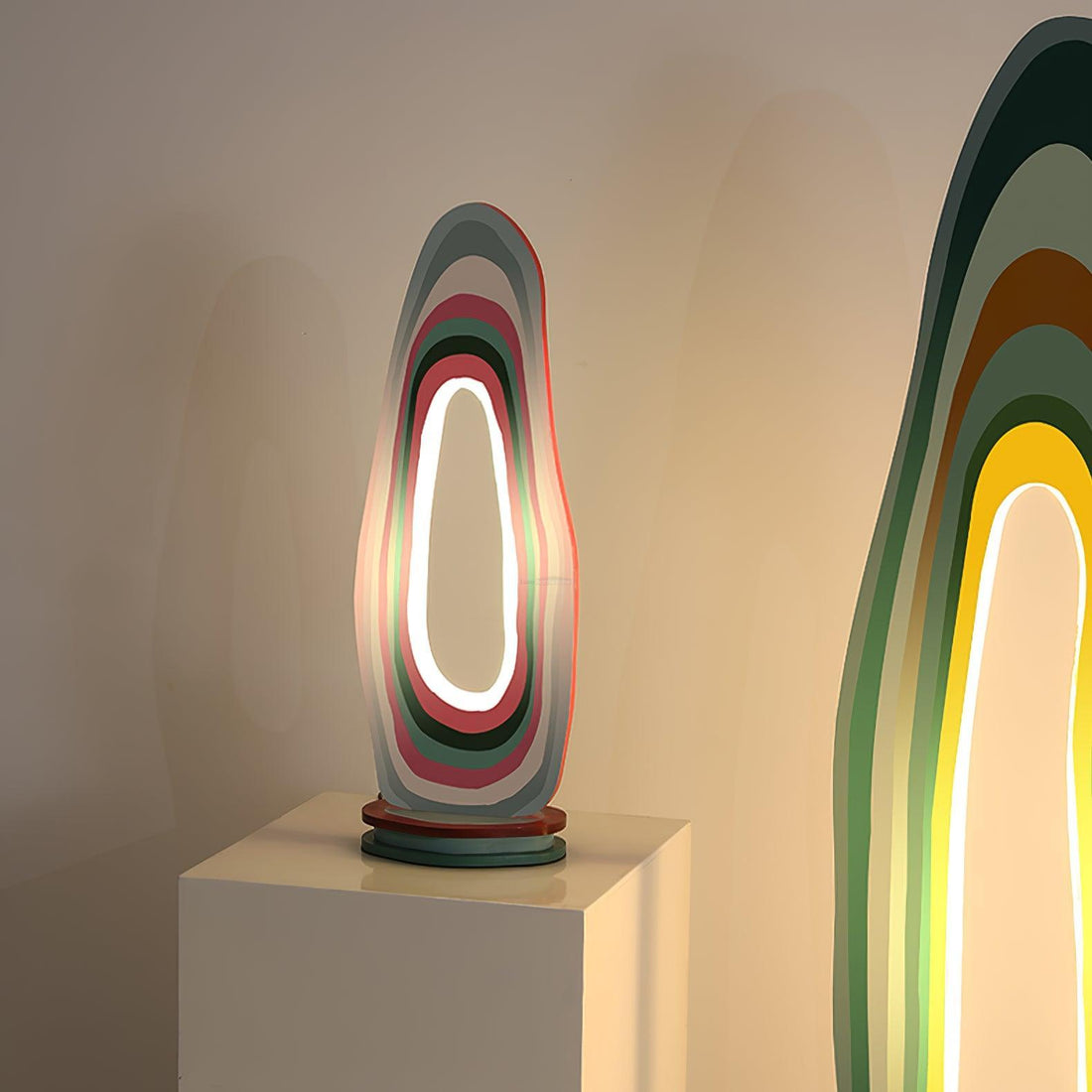 Landscape Acrylic Table Lamp ∅ 7.8″
