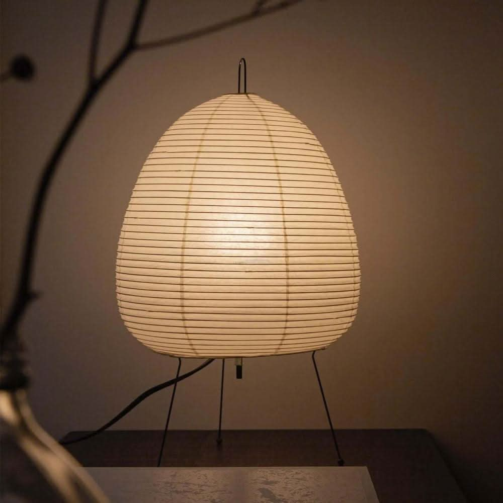 Akari Paper Round Table Lamp - Luxehomezone