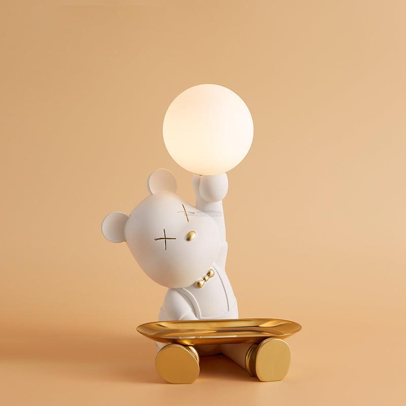 Violent Bear Tray Table Lamp