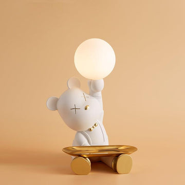 Violent Bear Tray Table Lamp