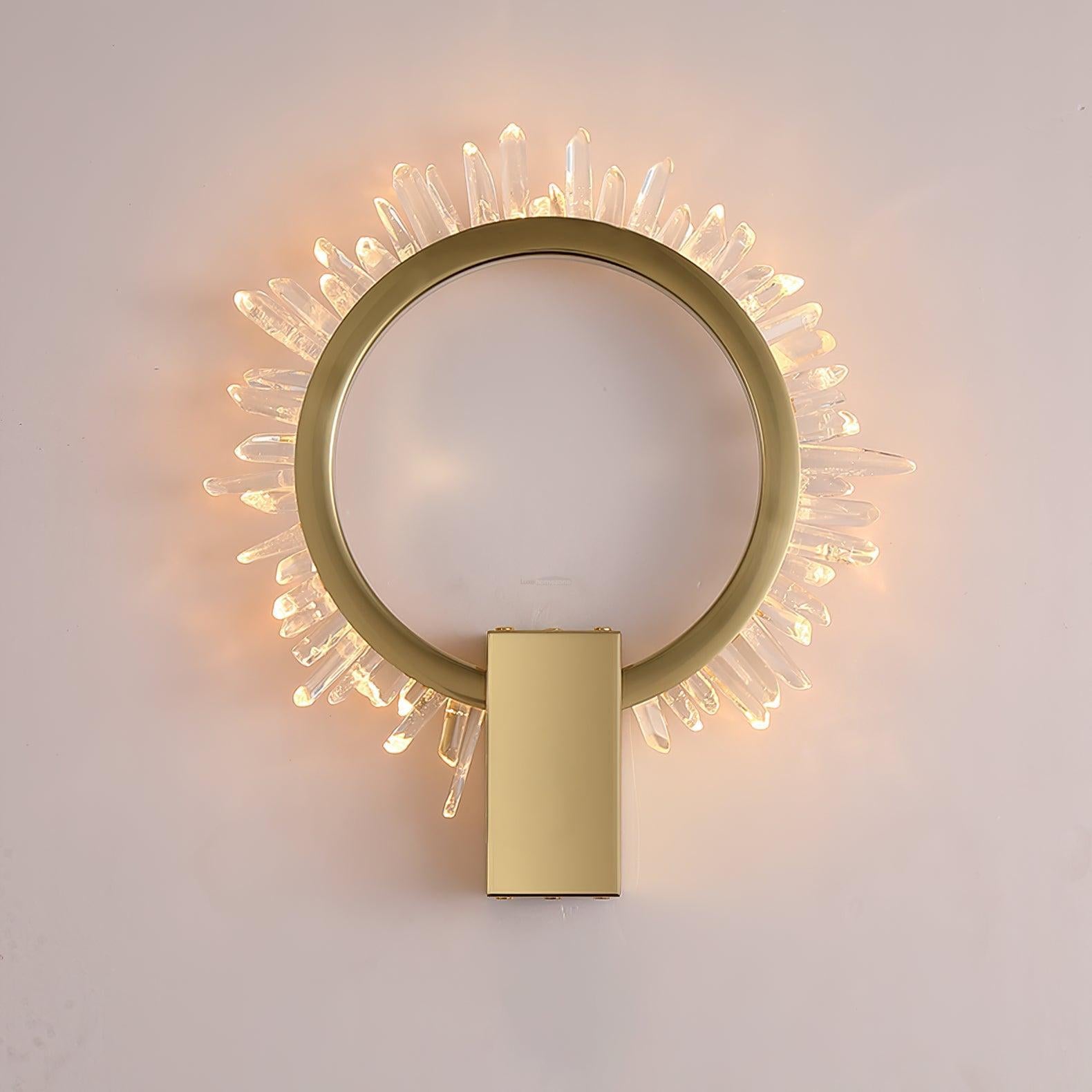 Natural Crystal Wall Sconce