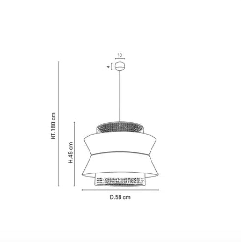 Lampa wisząca Singapore XL