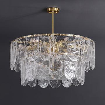 Traditional Classic Metal Glass Chandelier ∅ 15.7″