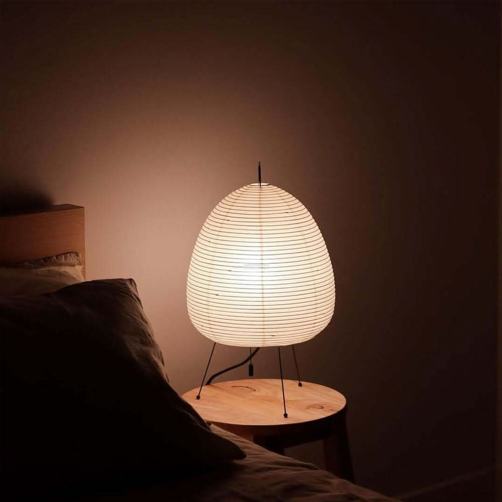 Akari Paper Round Table Lamp - Luxehomezone