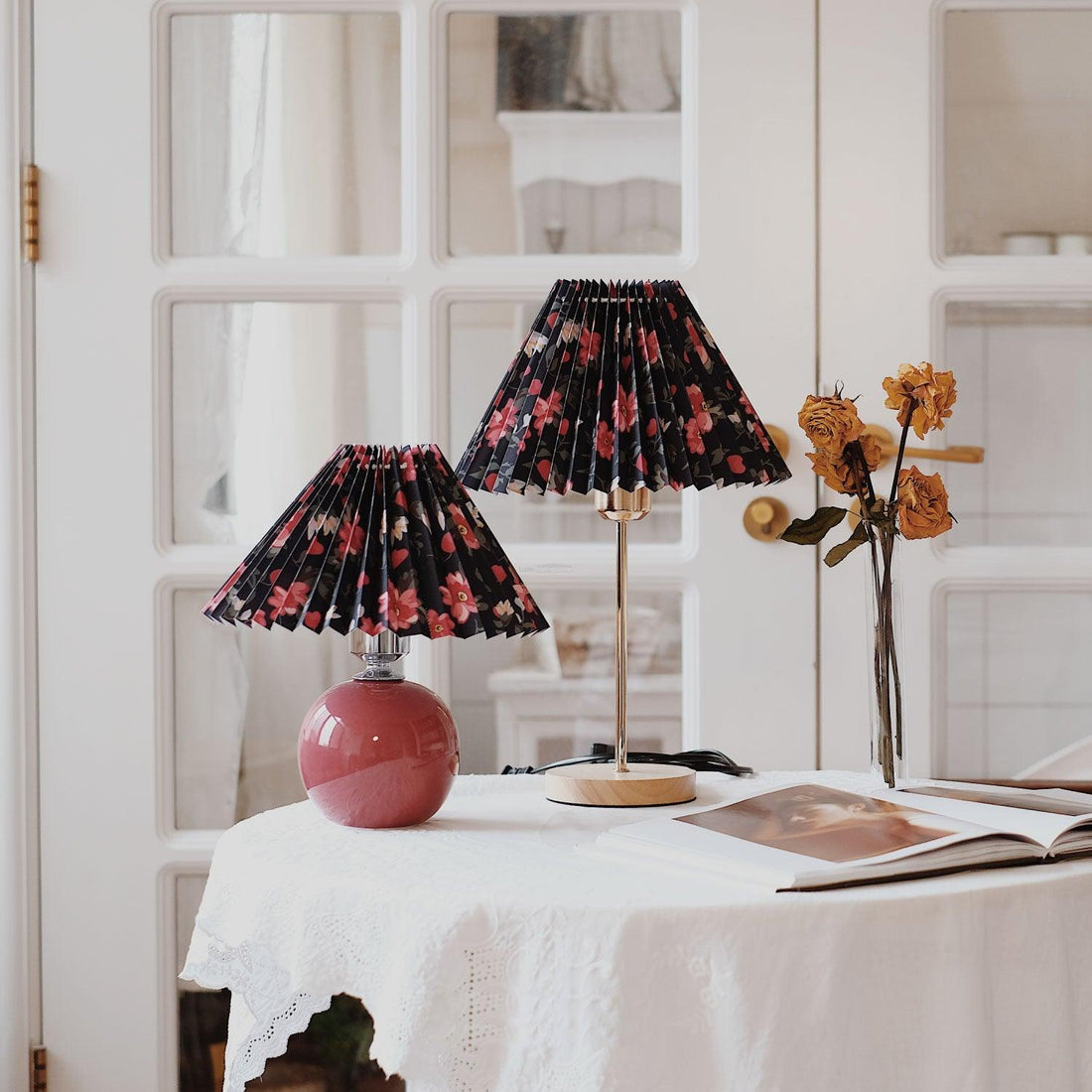 Lampe de table Flores ∅ 11″