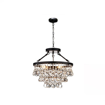 Unique Tiered Crystal Chandelier Φ 15.7″