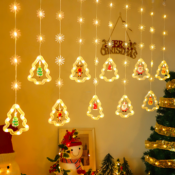 Weihnachts-LED-Deko-Lichterkette ∅ 118,1″ 