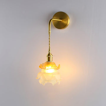 Laura Mosiężna Lampa Ścienna ∅ 5.9″