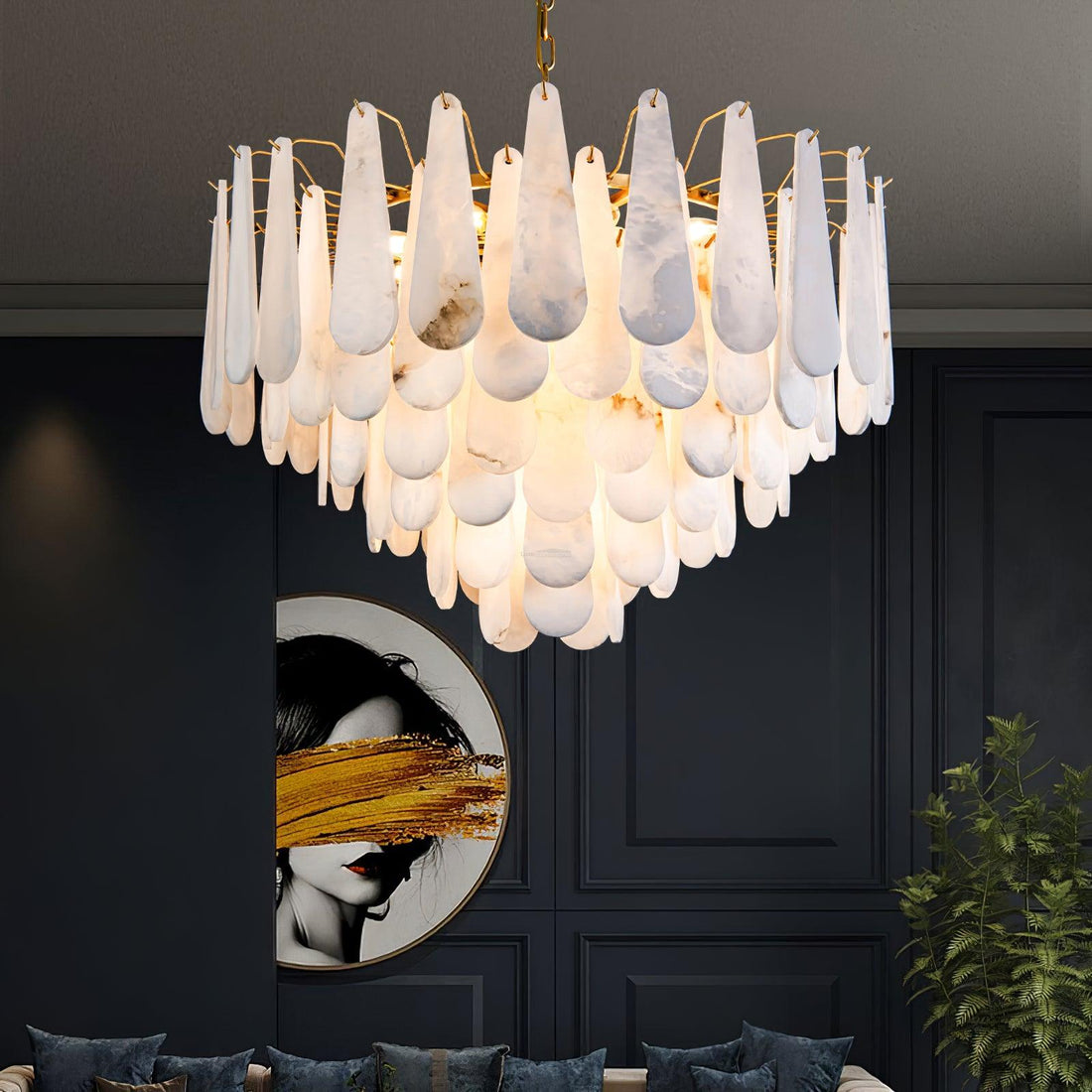 Leon Alabaster Chandelier