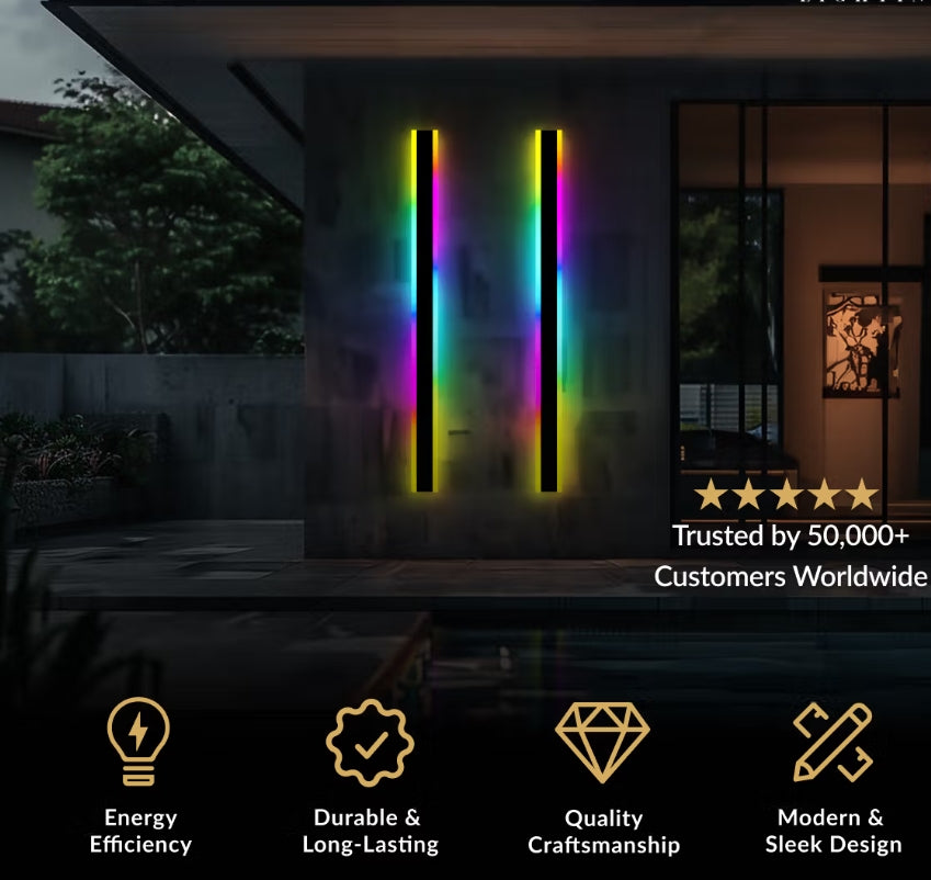 Harper Waterproof RGB Outdoor Wall Lights - Harper-1-Luxehomezone