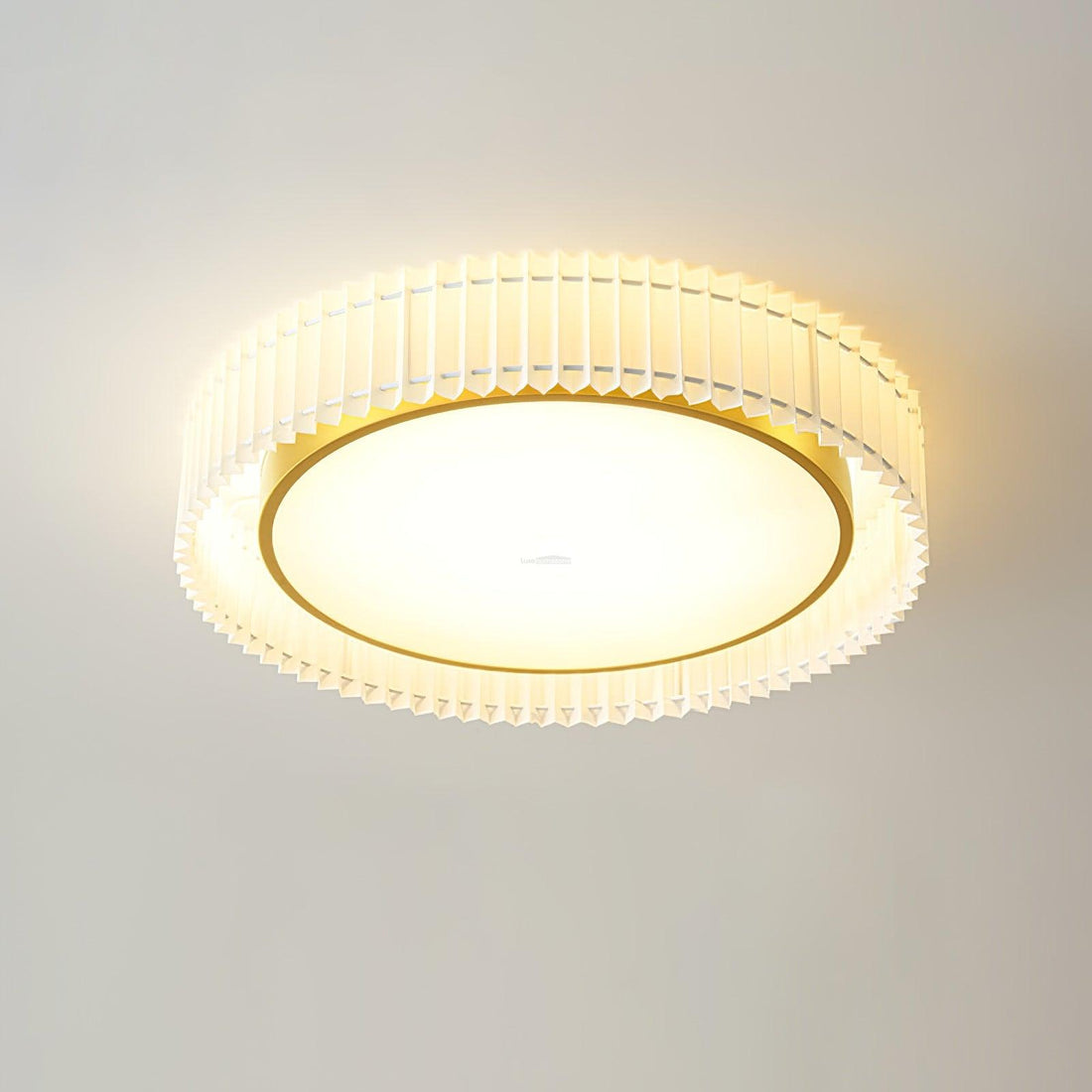 Pleated Round Ceiling Lamp