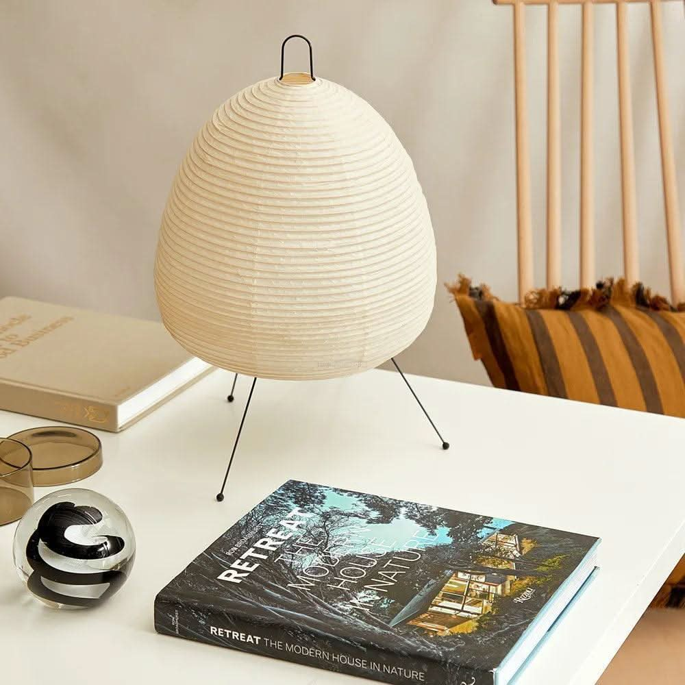 Akari Paper Round Table Lamp - Luxehomezone