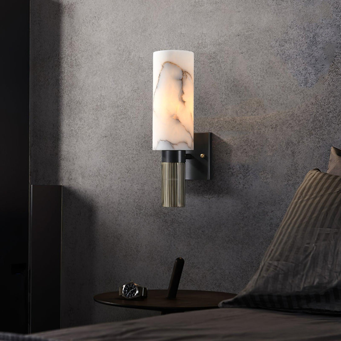 Torch Marble Walll Sconce