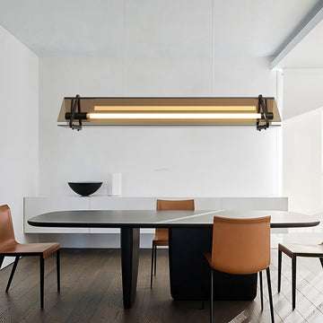 Valise  Linear Pendant Light ∅ 22.8″, Dining table pendant light, Kitchen Island Lamp