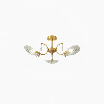 Shell Brass Ceiling Lamp with 3/6/8 heads