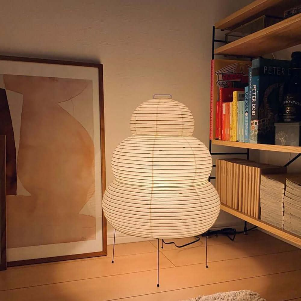 Akari Paper Round Table Lamp - Luxehomezone