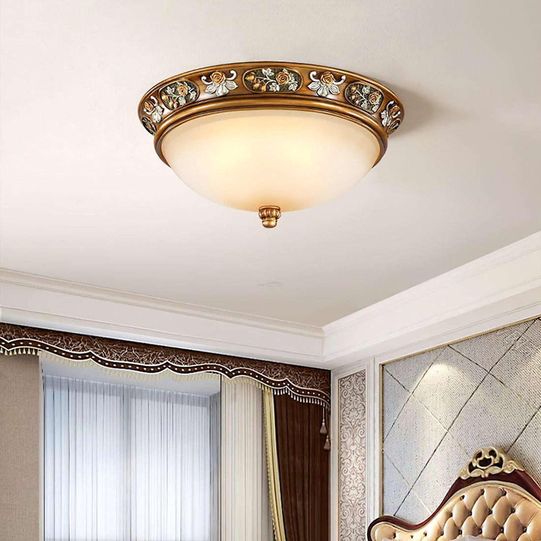 Deltana Resin Recessed Round Ceiling Light