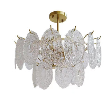 Wave Glass Style Chandelier