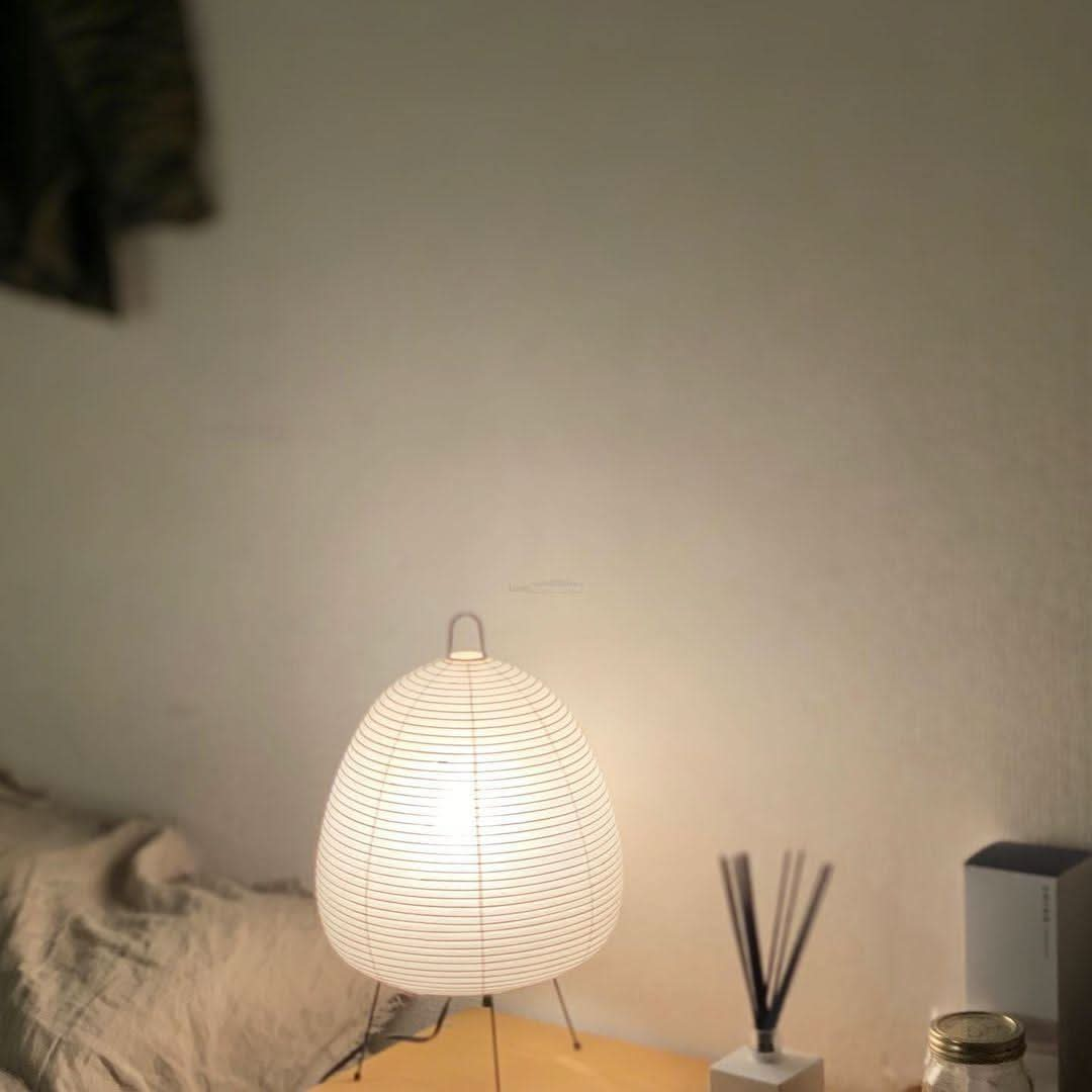 Akari Paper Round Table Lamp - Luxehomezone